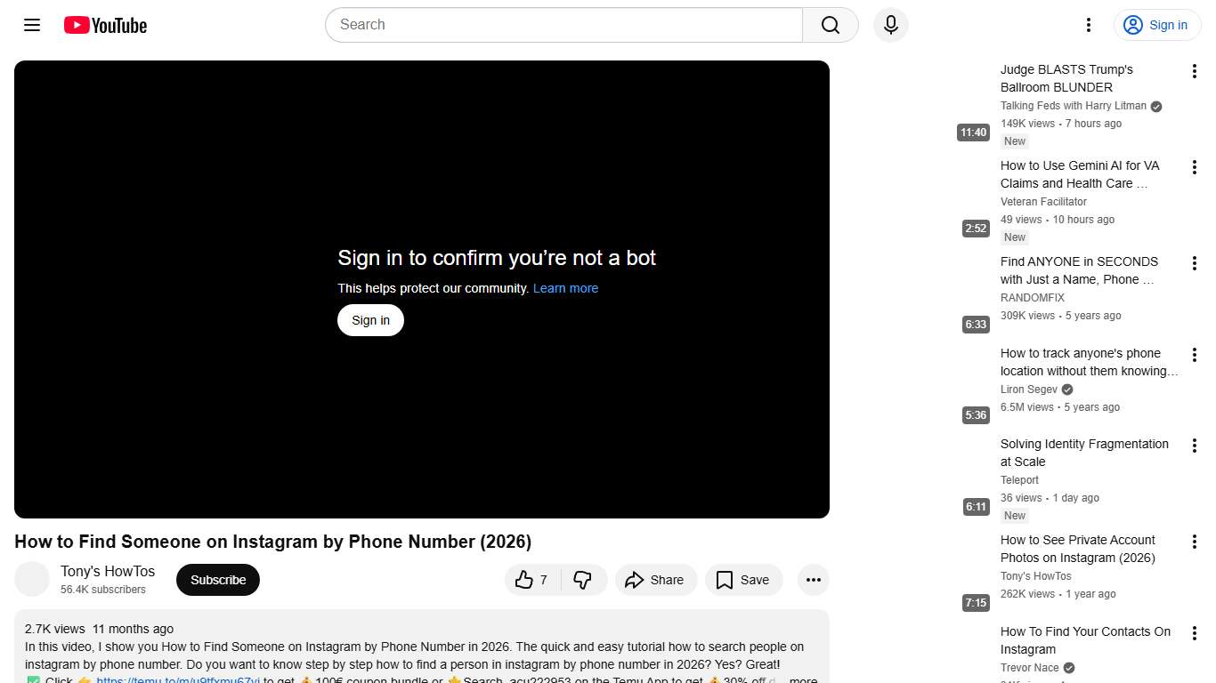 How to Find Someone on Instagram by Phone Number (2026) - YouTube